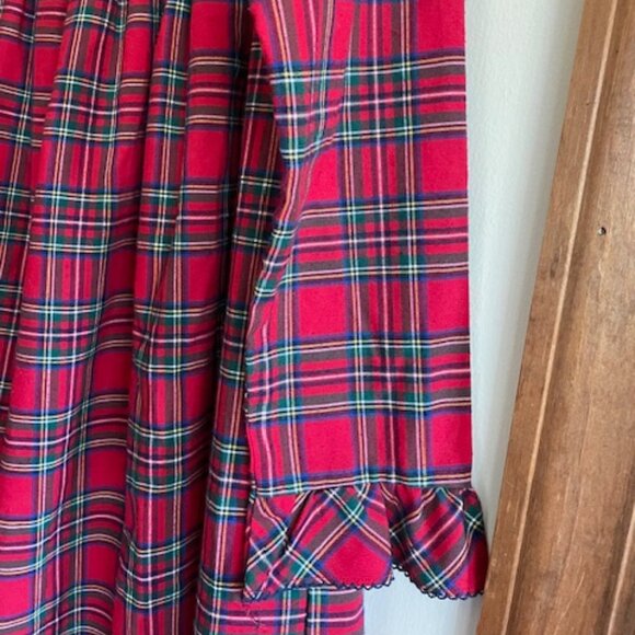 JANIE & JACK Bradbury Red Tartan Good Night Holiday Tartan Nightgown 12 - Picture 10 of 14